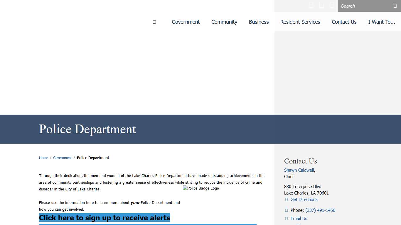 Police Department / Lake Charles, Louisiana