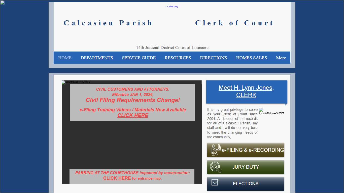HOME Calcasieu Clerk